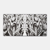 Unique B&W Abstrait en marbre Liquide (Recto)