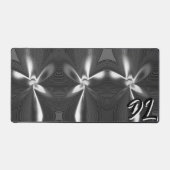 Unique B&W Abstrait en marbre Liquide (Recto)