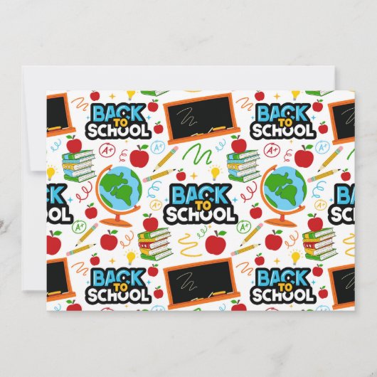 Unique Back to School Note Card Notitiekaartje (Voorkant)