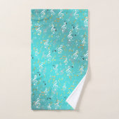 unique, beau, coloré, motif peint un gre (Serviette à main)