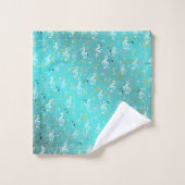 unique, beau, coloré, motif peint un gre (Gant de toilette)
