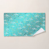 unique, beau, coloré, motif peint un gre (Serviette à main)