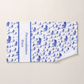 unique, beau, coloré, motif peint un gre (Serviette à main)
