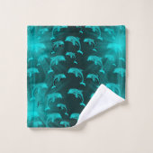 unique, beau, coloré, motif peint un gre (Gant de toilette)