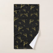 unique, beau, coloré, motif peint un gre (Serviette à main)