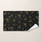 unique, beau, coloré, motif peint un gre (Serviette à main)