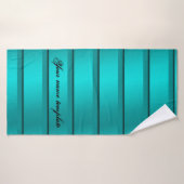 unique, beau, coloré, motif peint un gre (Serviette de bain)