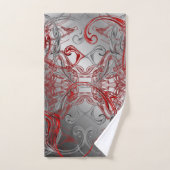 unique, beau, coloré, motif peint un gre (Serviette à main)