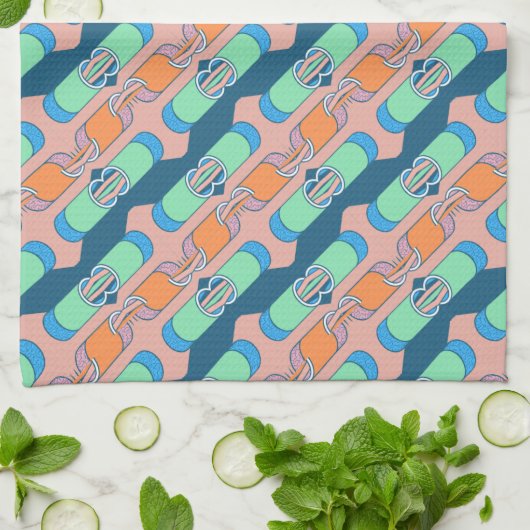 Unique beautiful pattern Design  Geschirrtuch Theedoek (Gevouwen)