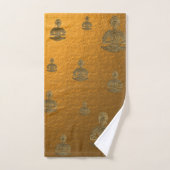 unique, belle, coloré, peint motif un vert (Serviette à main)