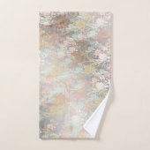 unique, belle, coloré, peint motif un vert (Serviette à main)