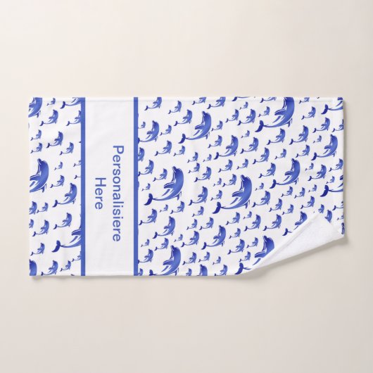 unique, belle, coloré, peint motif un vert (Serviette à main)