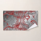 unique, belle, coloré, peint motif un vert (Serviette à main)