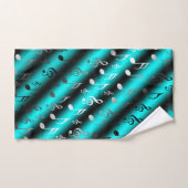 unique, belle, coloré, peint motif un vert (Serviette à main)