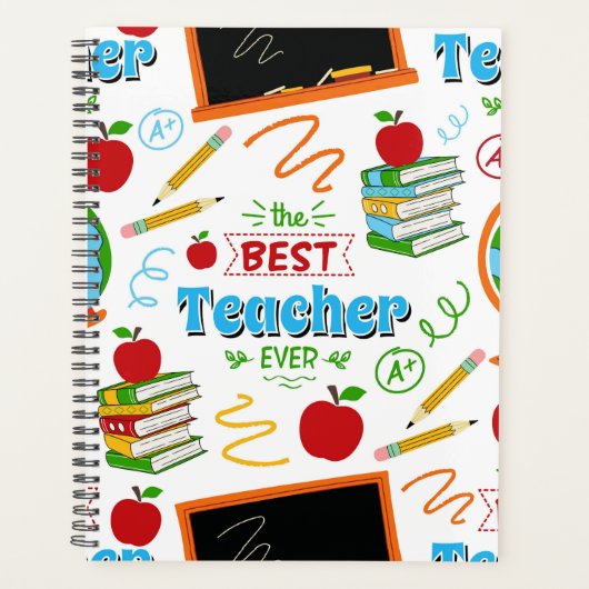 Unique Best Teacher Planner Journal (Voorkant)