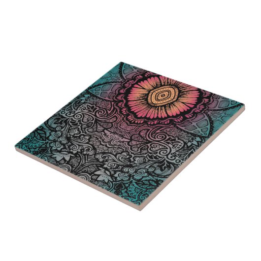 UNIQUE BOHEMIAN PATTERN TEGELTJE (Zijkant)