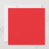 Unique Bold Red Text Modern Minimalist Wedding  Kaart (Achterkant)