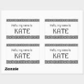 Unique Bonjour mon nom est - nom étiquettes autoco (Feuille)