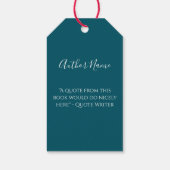 Unique Bookmark Idea for Tea Party or Holiday Cadeaulabel (Achterkant)