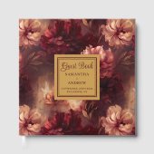 Unique Burgundy Blush Gold Mariage Livre d'or (Recto)