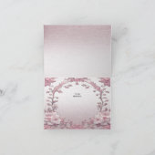 Unique Carte de remerciements floral rose (Intérieur)