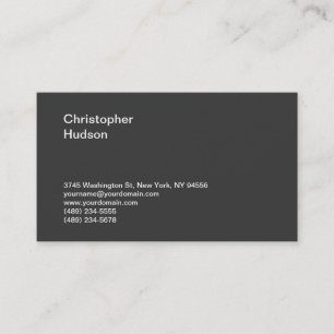 Unique Carte de visite de consultant standard en g