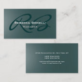 Unique Carte de visite de Monogramme créatif tenda (Devant / Derrière)