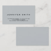 Unique Carte de visite standard gris clair (Devant / Derrière)