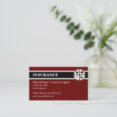 Unique Cartes de visite de représentants d'assuran (Debout devant)