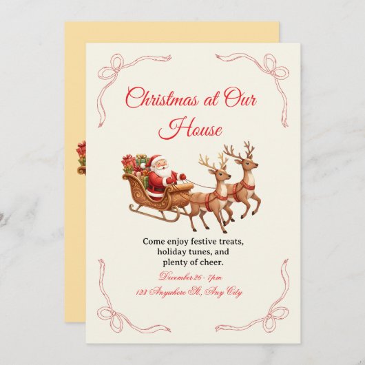 Unique Christmas Invitation Designs – Creativity (Devant / Derrière)