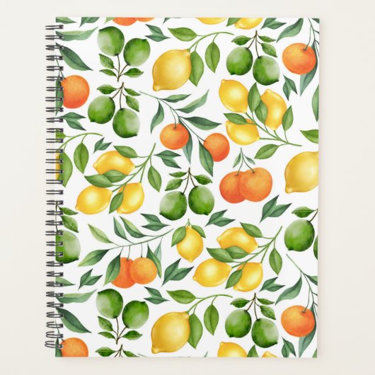 Unique Citrus Fruit Planner Journal (Voorkant)