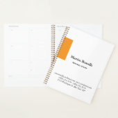 Unique Classique Simple Orange & Blanc (Devant avec enveloppe)