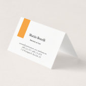 Unique Classique Simple Orange & Carte Blanche (Front)