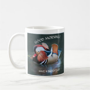 UNIQUE COLORFUL FAMOUS MANDARIN DUCK KOFFIEMOK