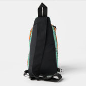 Unique Colorful Triangle Pattern & Quotes Sling Bag (Achterkant)