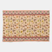 Unique combination autumn pattern Indien frame Theedoek (Horizontaal)