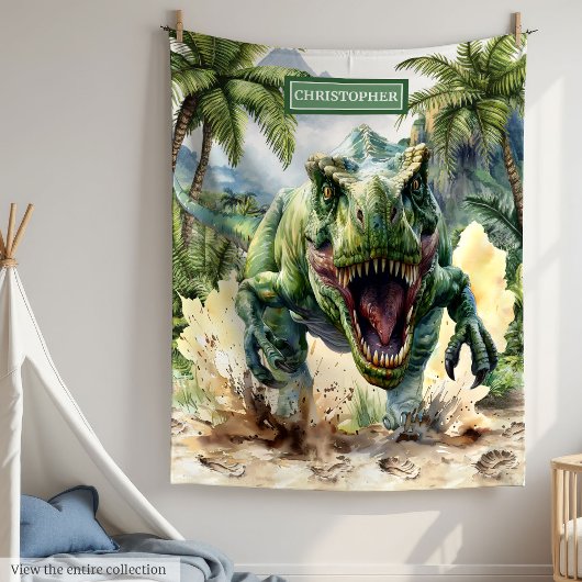 Unique couverture Dinosaur Nom personnalisé pour g