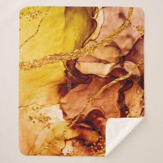 Unique creativity. Art&Gold. Inspired by the Sky.  Sherpa Deken