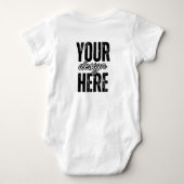 Unique Custom Baby Bodysuit Gift - Design Your Own (Achterkant)