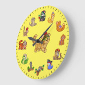 Unique Cute Exotic Animals Themed Grote Klok (Hoek)