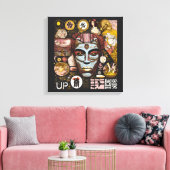 “Unique Design Wrapped Canvas – Modern Wall art " (Insitu (Woonkamer))
