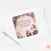 Unique Designer Stick Vierkante Sticker (Envelop)