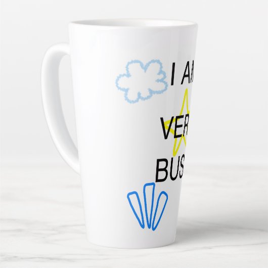 Unique Designs Iam Very Busy Latte Mok (Linkerhoek)