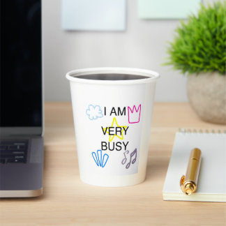 Unique Designs Iam Very Busy Papieren Bekers