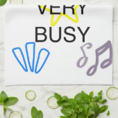 Unique Designs Iam Very Busy  Theedoek (Gevouwen)