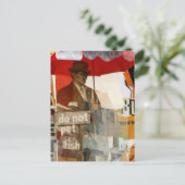 Unique Do Not Pet Fish Mixed Media  Briefkaart (Staand voorkant)