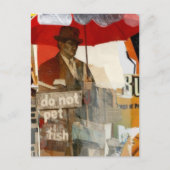 Unique Do Not Pet Fish Mixed Media  Briefkaart (Voorkant)