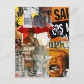 Unique Do Not Pet Fish Screaming  Mixed Media  Briefkaart (Voorkant)