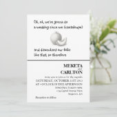 Unique, drôle de faire-part de mariage de cantalou (Debout devant)