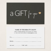 Unique Elegant Oil Black Golden Heart Icon (Devant & derrière)